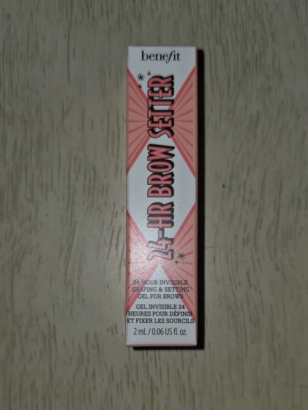Benefit Clear Brow Setting Gel in Pink-Accented Packaging